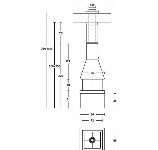 Каминная топка Piazzetta m 360 q_3