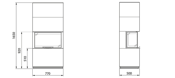 Топки с облицовками Contura i51T_3